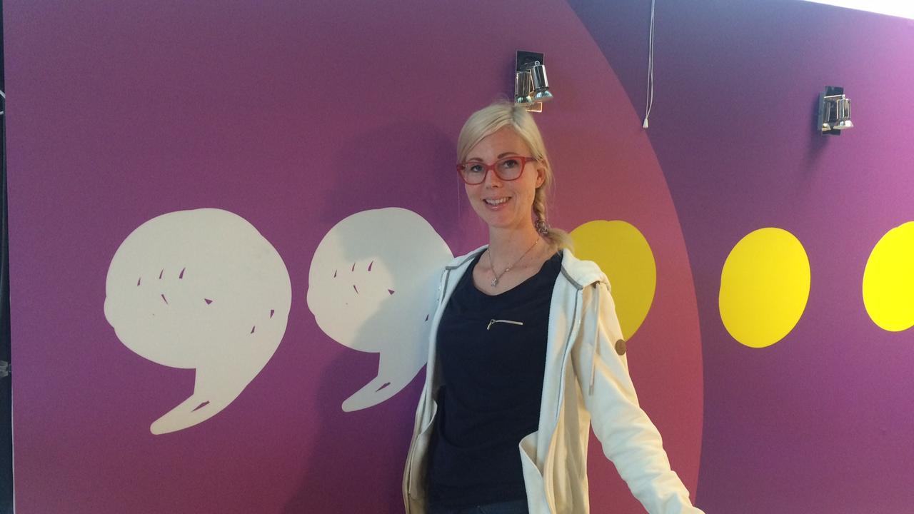 La journaliste finlandaise Jessikka Aro, de la radio publique finlandaise Yle Radio. [RTS - Severine Ambrus]