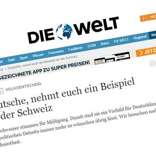 Capture d'écran du quotidien allemand Die Welt. [http://www.welt.de]