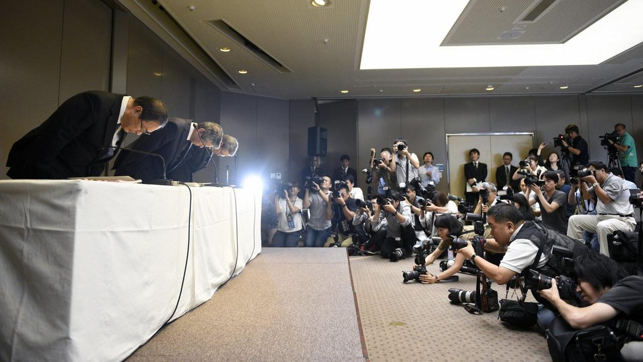 Toshiba a annoncé une perte extraordinaire de plusieurs centaines de milliards de yens. [Franck Robichon]