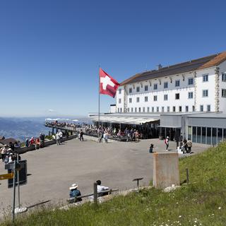 Un hôtel situé au sommet du Mont Rigi, à proximité de Lucerne. [KEYSTONE - Gaetan Bally]