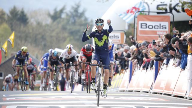 Valverde a placé une attaque irrésistible sur le mur de Huy. [Bruno Fahy]