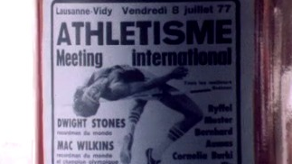 L'affiche du 1er meeting international de Lausanne [RTS]