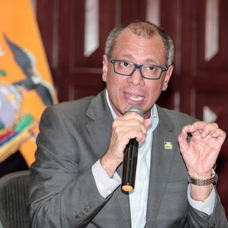 Le vice-président équatorien Jorge Glas en juillet 2017. [Keystone - Jose Jacome - EPA]