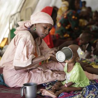 La famine menace notamment le Soudan du Sud, la Somalie, le Yémen et le nord-est du Nigeria. [AP/Keystone - Sunday Alamba]