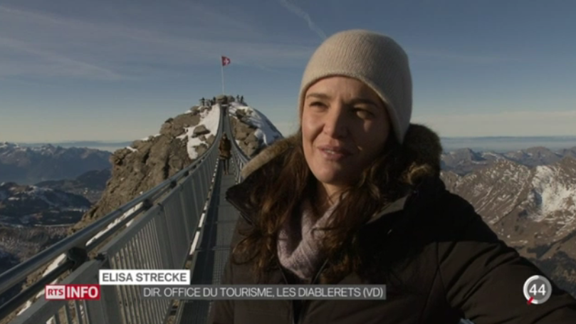 Elisa Strecke, dans un reportage du 19:30 de la RTS le 27 décembre 2016. [RTS]