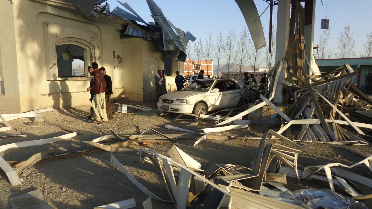 Le site de l'attentat-suicide du 17 octobre à Garez, en Afghanistan. [AFP - Ahmadi]
