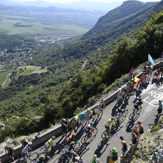 La neuvième étape passe par le col du Grand Colombier. [AFP - Stéphane Mantey]