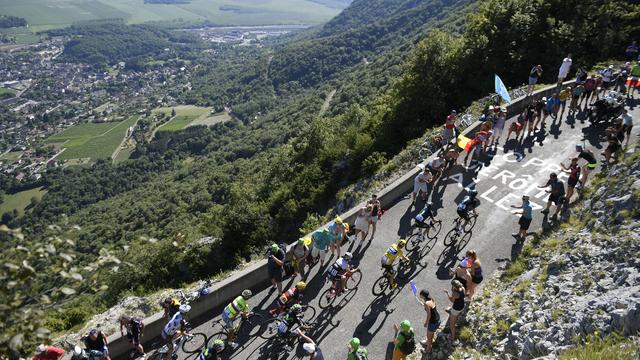 La neuvième étape passe par le col du Grand Colombier. [AFP - Stéphane Mantey]