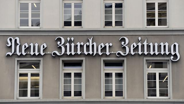 Neue Zürcher Zeitung à Zurich. [Keystone - Walter Bieri]