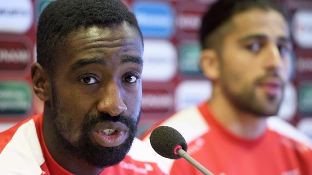 Djourou a été au centre des questions lors de la conférence d'avant-match. [Laurent Gillieron]