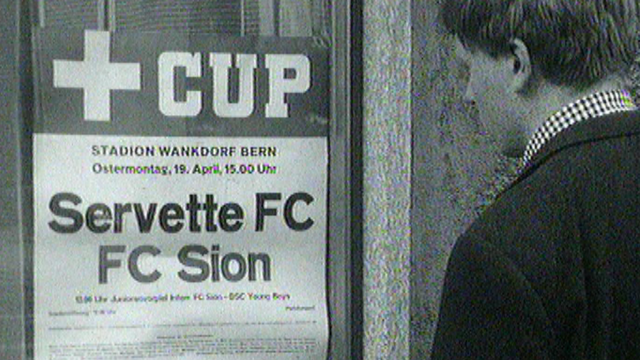 Finale de la Coupe suisse de football en 1965 entre Sion et Servette [RTS]