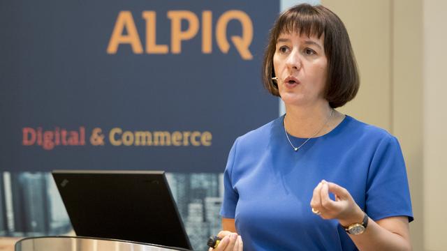 Jasmin Staiblin, directrice générale d'Alpiq. [Keystone - Urs Flueeler]