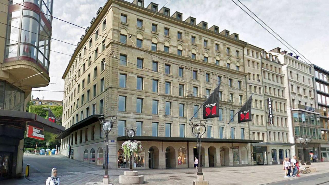 L'hôtel prendra place dans ce bâtiment de la rue du Marché à Genève (photo-montage). [PSP Swiss Property]