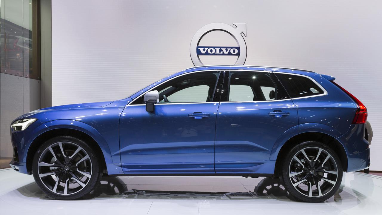 Un véhicule Volvo présenté au Salon de l'auto de Genève en mars dernier. [Keystone - Cyril Zingaro]