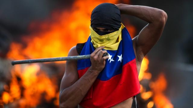 Le Venezuela est au bord du gouffre. [keystone - EPA/Cristian Hernandez]