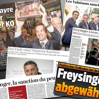 Les résultats du 2e tour des élections cantonales valaisannes ont été largement commentés dans la presse suisse.