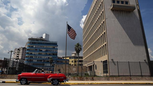 Une vue de l'ambassade américaine à La Havane prise le 16 juin 2017. [Keystone - EPA/ALEJANDRO ERNESTO]