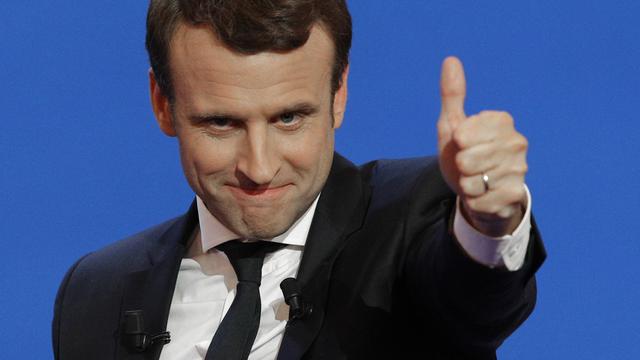 Emmanuel Macron: une irrésistible ascension. [AP/Keystone - Christophe Ena]