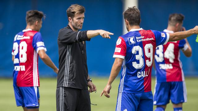 Raphaël Wicky et le FC Bâle auront fort à faire à Old Trafford. [Keystone - Patrick B. Kraemer]