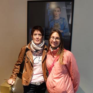 Daniela Müller et Isabelle Winkler, partenaires de tandem linguistique. [RTS - Alain Arnaud]