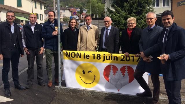 Offensive bernoise à Moutier, le 06.05.2017. [RTS - Alain Arnaud]