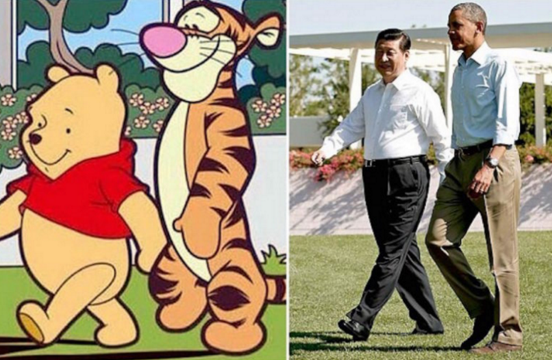 Depuis 2013, cette image de Xi Jinping et Barack Obama comparés à Winnie et Tigrou refait régulièrement surface sur le web.