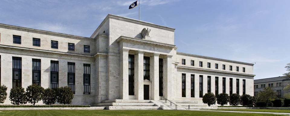 Le bâtiment de la banque centrale américaine à Washington. [AP/Keystone - J. Scott Applewhite]