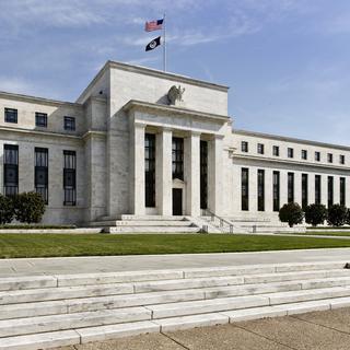 Le bâtiment de la banque centrale américaine à Washington. [AP/Keystone - J. Scott Applewhite]