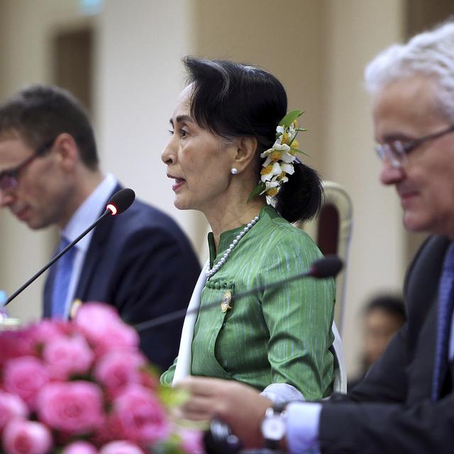 La crise des réfugiés Rohingyas a été débattue au sommet de l'ASEM, en Birmanie. [AP / Keystone - Aung Shine Oo]