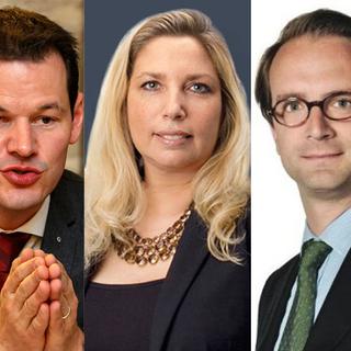 Les quatre candidats à la candidature du PLR en vue de l'élection au Conseil d'Etat genevois.