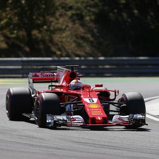 Vettel signe sa troisième pole en Hongrie. [Darko Bandic]