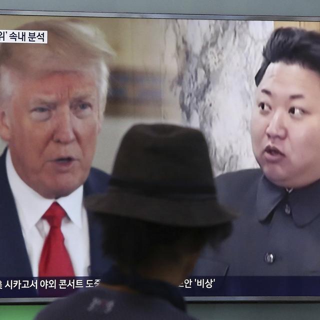 Le ton monte entre Donald Trump et Kim Jong-Un. [AP/Keystone - Ahn Young-joon]
