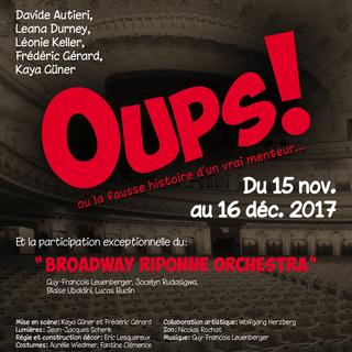 Affiche du spectacle "Oups!" qui se joue au théâtre de Boulimie. [theatreboulimie.com - theatreboulimie.com]