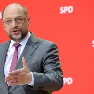 Le chef de file du SPD Martin Schulz. [Keystone - Wolfgang Kumm]