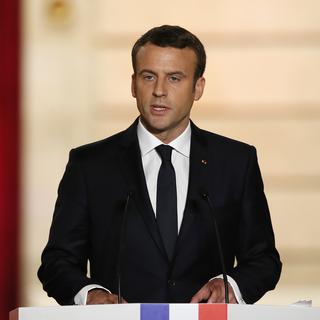 Emmanuel Macron a appelé au rassemblement. [keystone - Francois Mori]