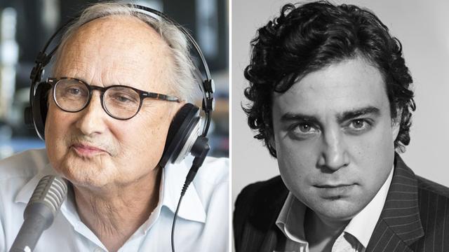 Jacques Pilet (à gauche) et Clément Charles. [AllTheContent/RTS]