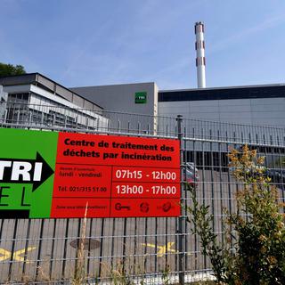L'usine Tridel, sur les hauts de Lausanne. [Keystone - Dominic Favre]