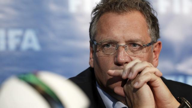 Jérôme Valcke, l'ancien secrétaire général de la FIFA. [Keystone - AP Photo/Christophe Ena]