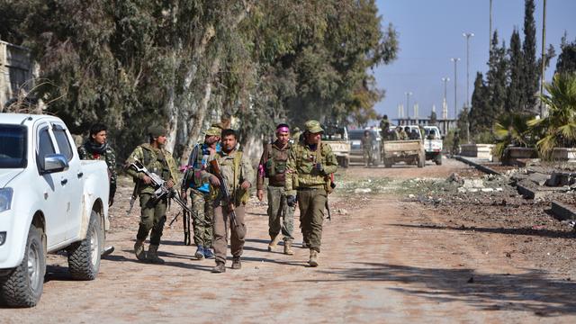 Les rebelles syriens sont entrés à Al-Bab, dans le nord de la Syrie. [afp - Huseyin Nasir / Anadolu Agency]