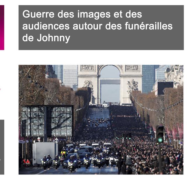 Guerre des images et des audiences autour des funérailles de Johnny [ROMUALD MEIGNEUX/SIPA - ROMUALD MEIGNEUX]