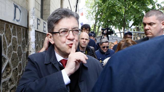 Jean-Luc Mélenchon n'a pas encore transmis de consigne de vote pour le second tour. [AP/Keystone - Francois Mori]