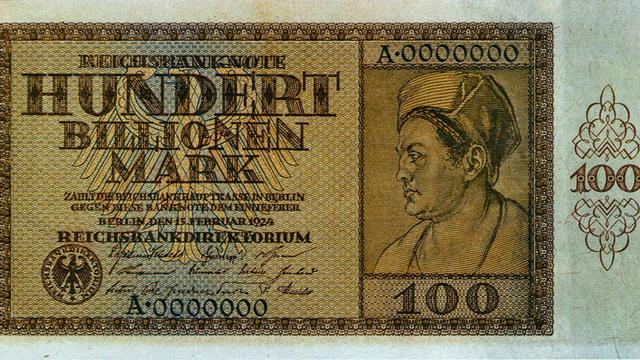 Coupure de 100 milliards de Reichsmark émise en 1924.