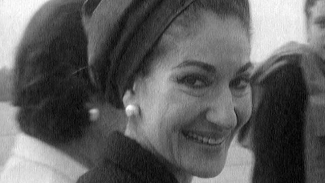 Maria Callas à Cointrin en 1966. [RTS]