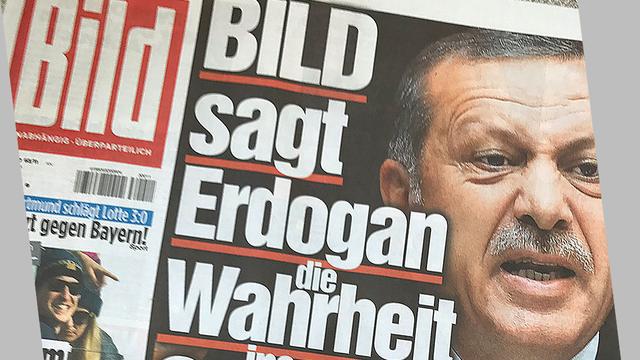 Bild, plus gros quotidien allemand, revendiquait en Une mercredi de dire "la vérité en face" au président turc Recep Tayyip Erdogan. [Twitter]