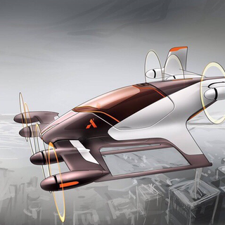 Un dessin qui pourrait être le prototype du futur Airbus Vahana. [https://vahana.aero - Airbus Group]