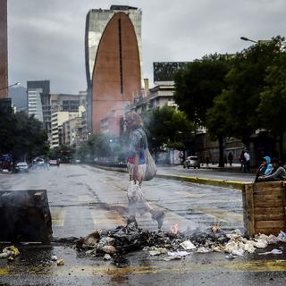 Le Venezuela est affecté jeudi par une grève générale à l'appel de l'opposition vénézuélienne. [AFP - Ronaldo Schemidt]