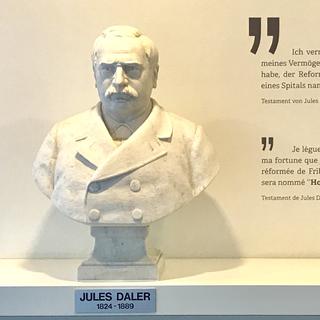 Le buste de Jules Daler. [RTS - Maurice Doucas]