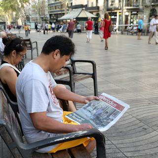 La presse internationale revient sur l'attaque terroriste de Barcelone. [Reuters - Sergio Perez]