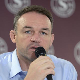 Alain Studer, directeur sportif du Servette Rugby et du Servette FC. [Keystone - Martial Trezzini]