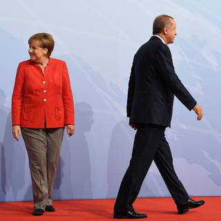 La chancelière allemande Angela Merkel avait annoncé dimanche qu'elle désirait stopper les négociations d'adhésion avec la Turquie. [Reuters - Bernd Von Jutrczenka]